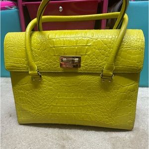 Kate Spade Neon Green Tote EUC